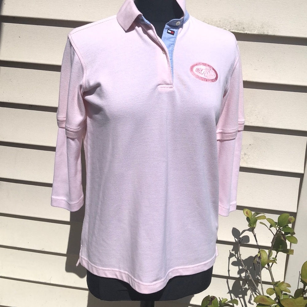 Pink Tommy Hilfiger‎  golf women’s sweater- Shirt Sz SP